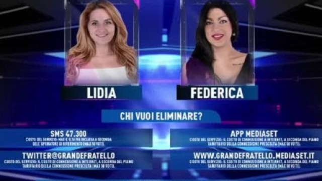 Grande Fratello 14 in nomination Lidia e Federica