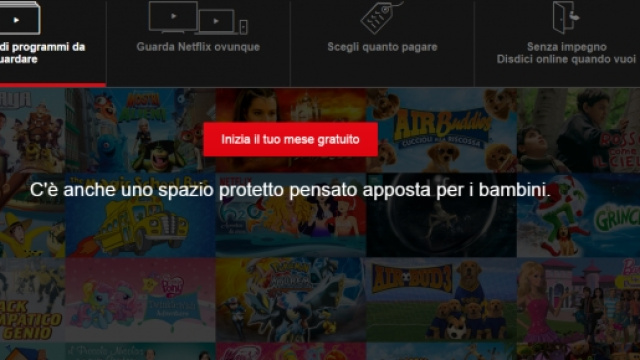Netflix, da 8 al massimo 12 euro mensili