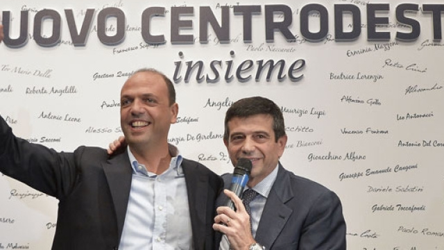 Angelino Alfano con Maurizio Lupi