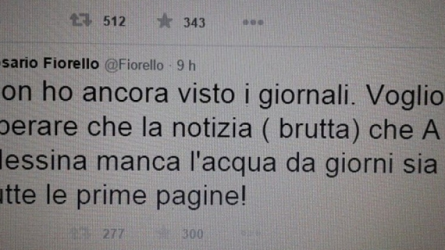 L'appello di Fiorello su Twitter