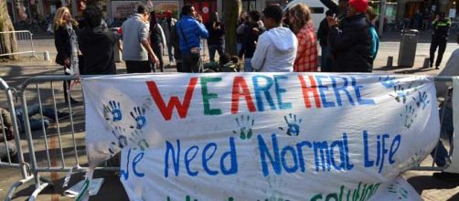 Refugees want to start a new life in Europe