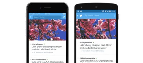 twitter con actualizaciones para iOS y Android