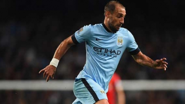 Zabaleta in maglia Manchester City