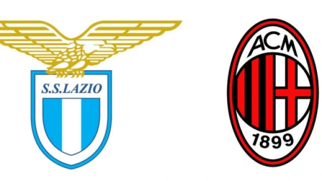 Gli scudetti di Lazio e Milan.