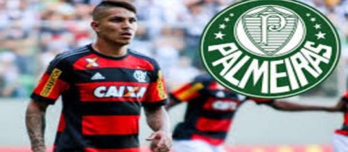 paolo guerrero no palmeiras e Dudu no flamengo