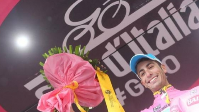 Fabio Aru in rosa al Giro d'Italia