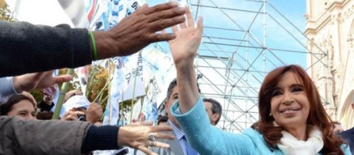 Cristina en alguno de sus fara&oacute;nicos actos