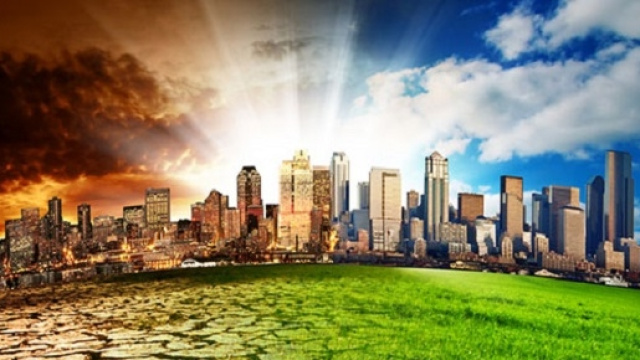 Prima e dopo gli effetti del riscaldamento globale