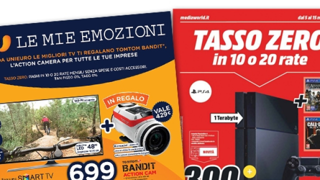 Volantino Unieuro e Mediaworld di novembre