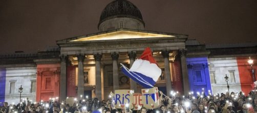 Global support for the French after attacks