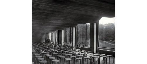 Sal&oacute;n de actos de la Biblioteca de Viipuri.