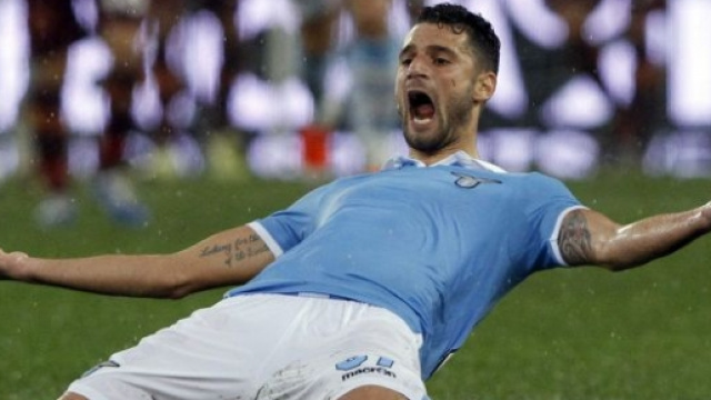 Antonio Candreva durante un'esultanza