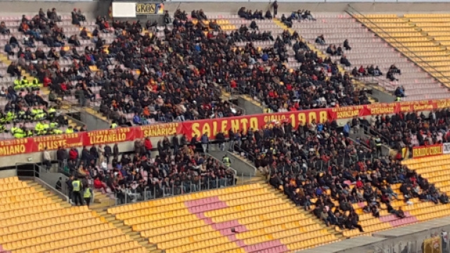 I tifosi del Lecce seguiranno la squadra a Matera.