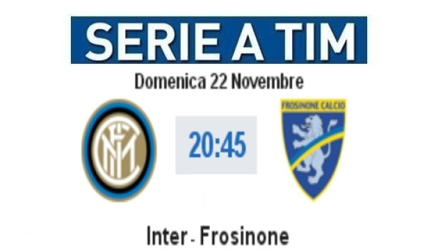 Inter - Frosinone in diretta live