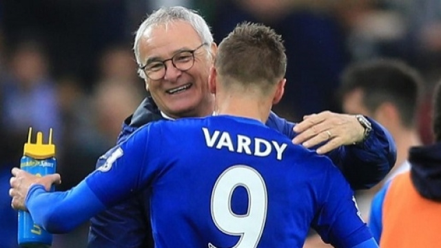 Ranieri e Vardy. Foto da Eurosport com
