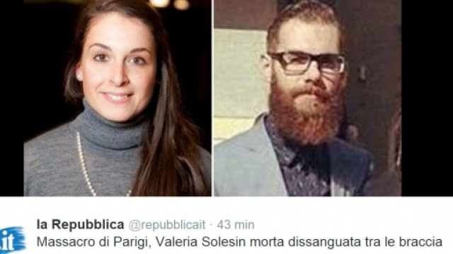 Valeria Solesin arrivano i risultati dell'autopsia