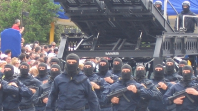 Manifestazione delle forze speciali italiane