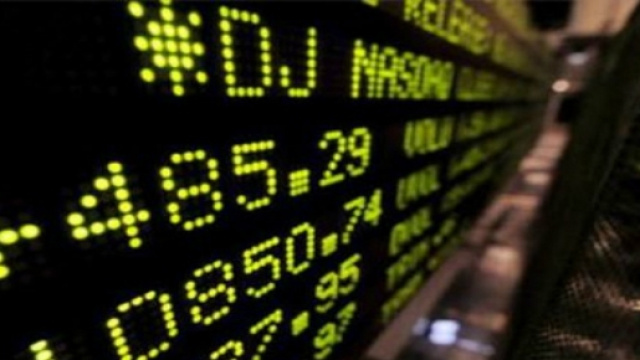 Tabellone mercato finanziario.