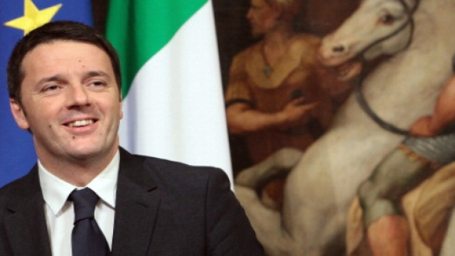 Foto del presidente del consiglio Matteo Renzi