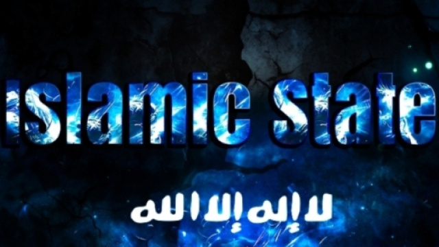 Una riproduzione inconografica inneggiante l'Isis