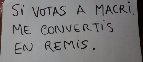 Muchos militantes de ascensor escriben a mano.