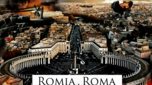 La citt&agrave; di Roma in un'immagine propagandistica