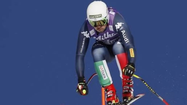Peter Fill in azione sulle nevi di Lake Louise