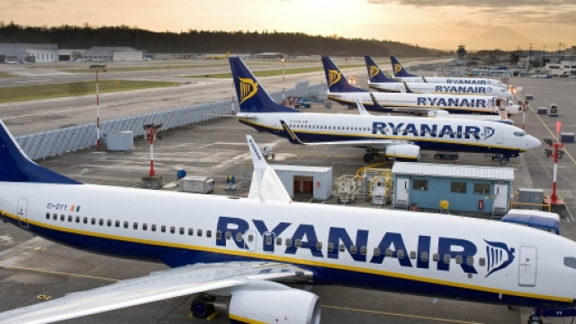 Gli aerei della compagnia di volo Ryanair