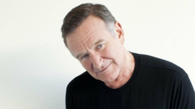 Una foto con l'attore Robin Williams