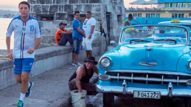 Il premier Matteo Renzi corre a Cuba
