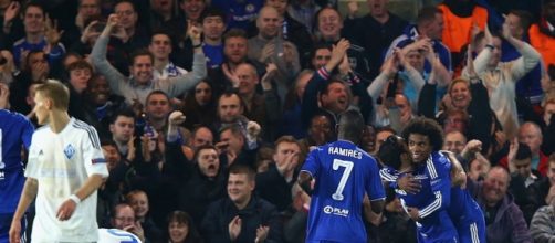 Willian netted Chelsea's winner from a free kick