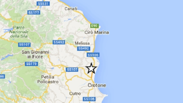 Terremoto di magnitudo 2.1 in Calabria.