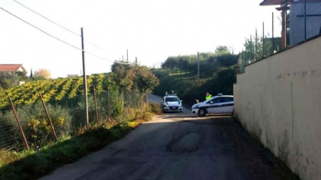 Polizia municipale nel luogo dell'incidente