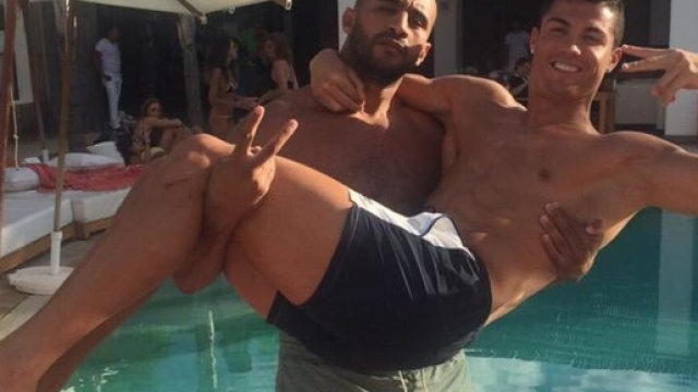 Cristiano Ronaldo e e il kickboxer Badr Hari