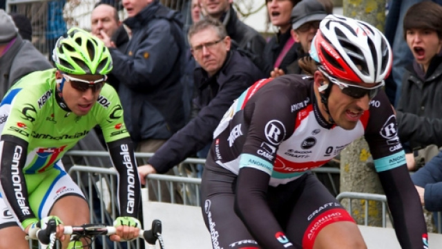 Fabian Cancellara seguito da Sagan