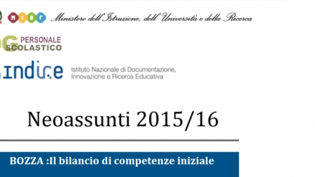 Miur, bozza bilancio competenze neo-immessi