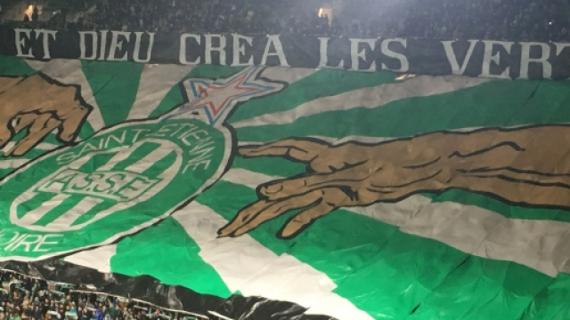 Scenografia tifosi Saint &Egrave;tienne