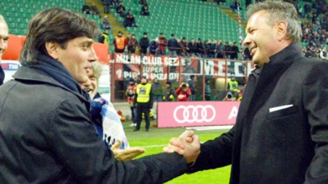I due tecnici Montella e Mihajlovic