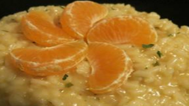 Risotto al mandarino e Grand Marnier
