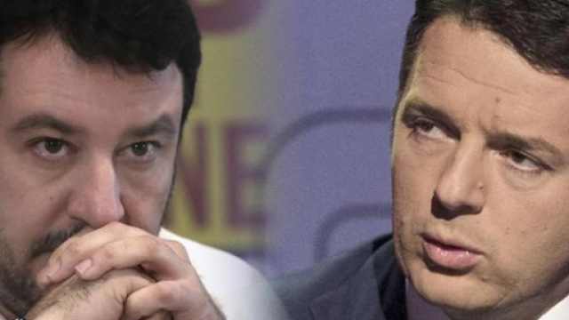 Salvini chiede la sfiducia del premier Renzi.