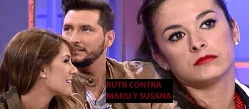 Susana junto a su novio Manu y Ruth