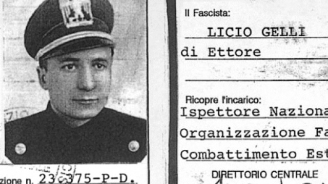 Licio Gelli ai tempi del fascismo