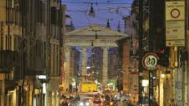 Scorcio di Corso Porta Ticinese a Milano