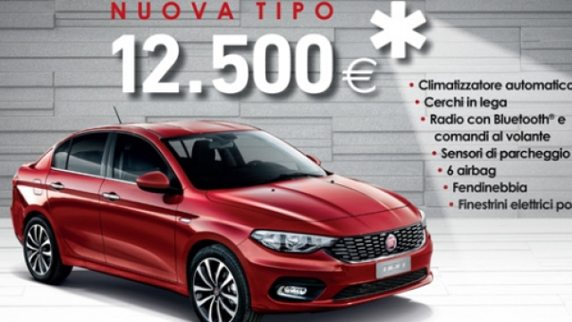 Fiat Tipo Opening Edition news 17 dicembre
