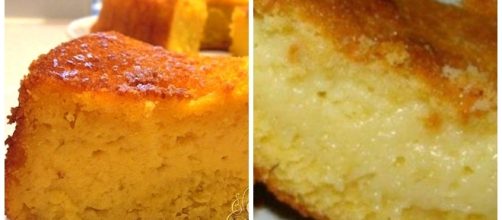 O sabor do bolo lembra o da pamonha.