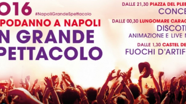 La locandina del Capodanno 2016 a Napoli