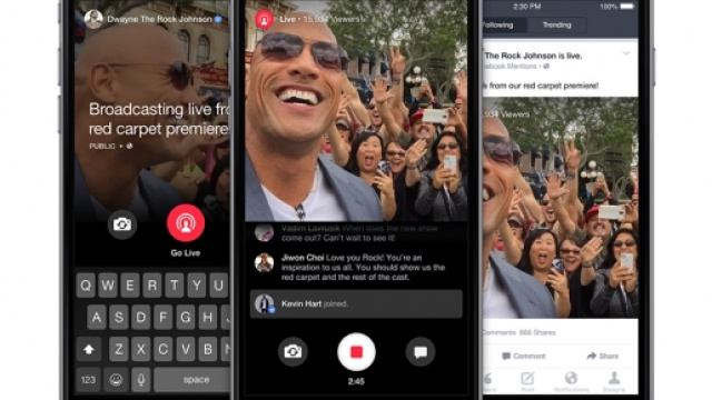 Un live realizzato con Facebook Live Streaming