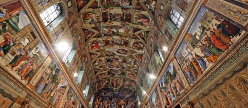Decora&ccedil;&atilde;o interior da Capela Sistina.