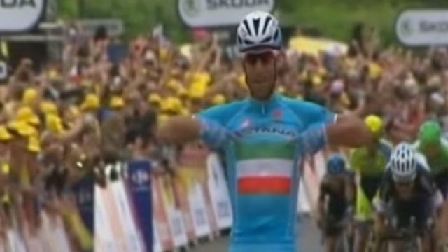 La vittoria di Nibali in Gran Bretagna nel 2014