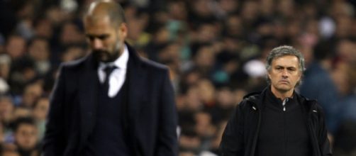 Guardiola e Jos&eacute; Mourinho na mesma foto